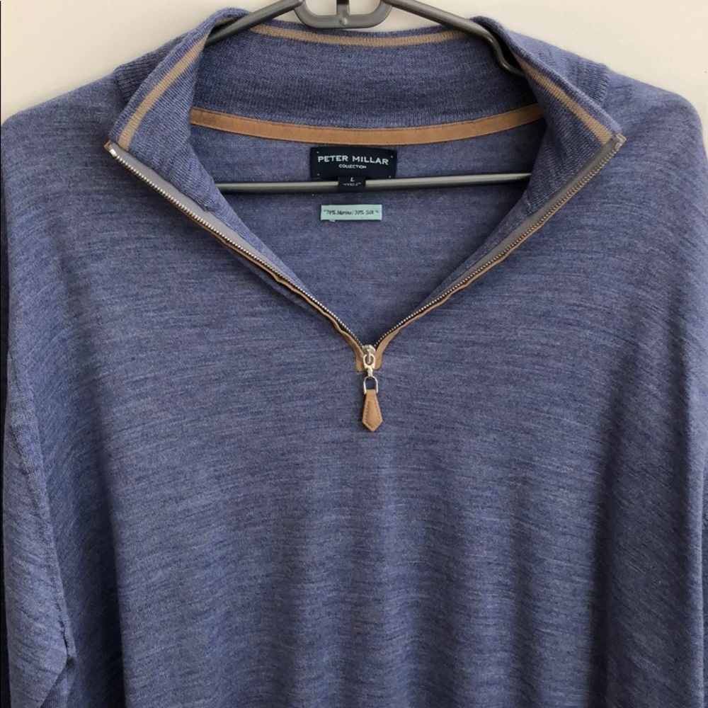 Peter Millar - Men’s Merino/Silk 1/4-Zip Sweater
